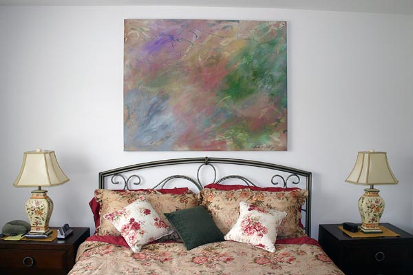 Eggplant on wall